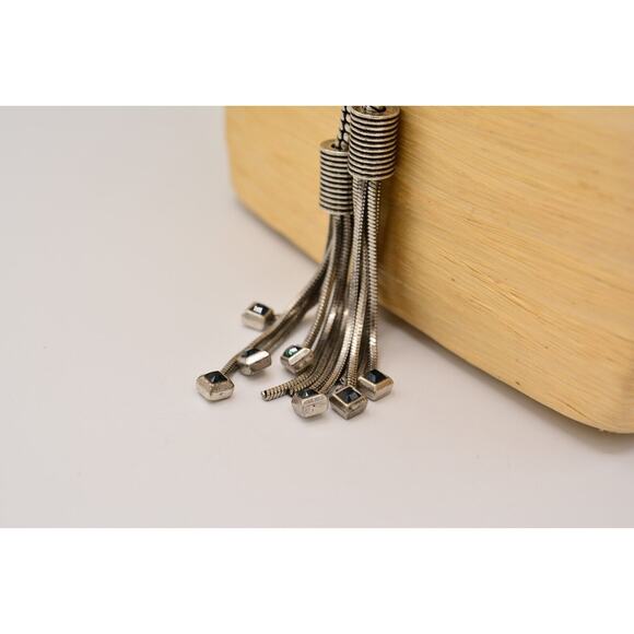 Richard Chain X JewelMint Lariat Necklace Blue Crystal Chunky Rope Chain BinR - Picture 9 of 12